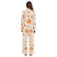 thumbnail image 3 of FORMRS Womens Pajama Set Long Sleeve Top and Pants with Pockets Soft Comfy Lounge Sleepwear, Sizes S-2XL, Beige Fall Acorns Pattern, 3 of 7