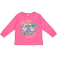 thumbnail image 3 of Inktastic My Gigi Loves Me Girls Rainbow Granddaughter Girls Long Sleeve Toddler T-Shirt, 3 of 5