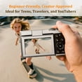 thumbnail image 5 of NBD Digital Camera 4K 56MP Vlogging Camera for YouTube,Portable Cameras for Photography with 32GB SD Card, 5 of 11