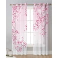 thumbnail image 6 of Japanese Style Sakura Cherry Blossom Pink Flower Sheer Curtains Living Room ration Window Curtain Kitchen Tulle Voile Drapes, 6 of 7