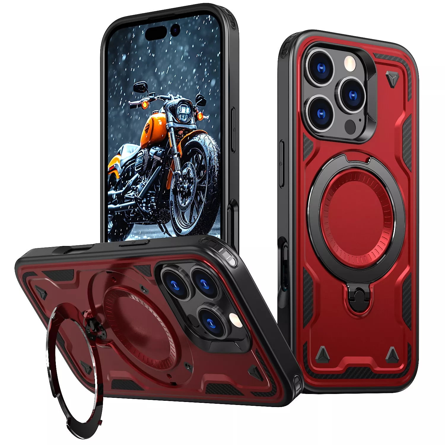 Coque Avec Anneau Magnétique Pour IPhone 13/14/15 Et Samsung – Slim, Rigide