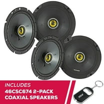 New Kicker 2 Pairs Of 46CSC674 CS Series 6-3/4" 2-Way Coaxial Speakers w/ 300W Peak