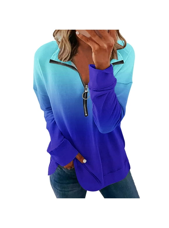 Zippered Sweatshirt Without Hood