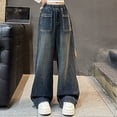 thumbnail image 4 of KVPLBQFD 4t Jeans Ripped Skinny Jeans Cargo Pants Girls Rain Pants Kids Size 12 Girls Clothes Girls 7/8 Clothes Size 14 Clothes, Navy 11-12 Years, 4 of 8