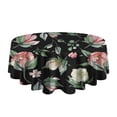 thumbnail image 5 of Pioneer Flower Floral Print Pattern Round Tablecloth 60"x60",Wrinkle Wipeable Table Cloth for Kitchen Dining Room Picnic Patio Party, 5 of 6