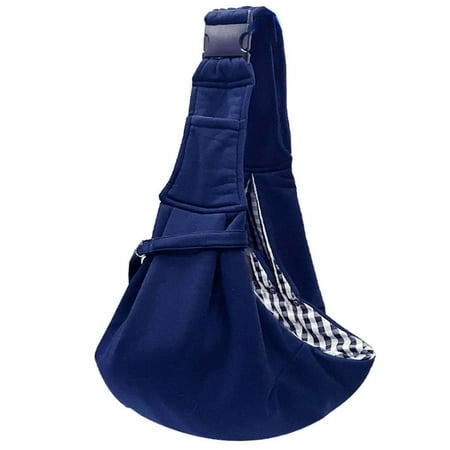 Home Repair Tool Kit Dog Hand Dog with Adjustable Strap Leash for Puppies&Cats Wider Shoulder Strap Pet Bag (Navy)