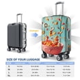 thumbnail image 3 of Salouo Floating Colorful Cereal Pattern Travel Dust-proof Suitcase Cover, Softside Suitcase Protector Luggage Cover Protector for 18-32inch ,Not Included Suitcase, 3 of 8