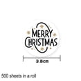 thumbnail image 2 of 500PCS Christmas Stickers Labels Black & Gold Designs Christmas Gift Tags for Winter Party Decor, 2 of 5