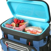 Titan by Arctic Zone 12 Can Zipperless Soft Cooler, 8 Quart, Ocean Blue