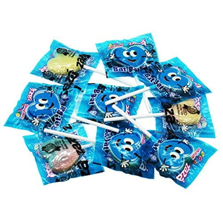 Zaza Bat-Bat Blue Wraped Heart Lollipops Kosher - 300gram (Pack of 2)