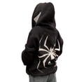 thumbnail image 2 of Sudadera con capucha para mujer, sudadera holgada con estampado de araña Punk Hip Hop, Tops, 2 of 2