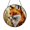 Acrylic 3.5 Inch, variant on Colorful Fox Sun Catcher Glass Round Window Hanging Art