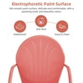thumbnail image 5 of GONICHA 3-Piece Patio Bistro Retro Metal Outdoor Seating Conversation Set,2 C-Spring Motion Armchairs and Round Side Table,Pink, 5 of 6