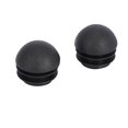 thumbnail image 2 of 2 Pcs 25mm Dia Plastic Round Tube Inserts End Blanking Caps Black, 2 of 8