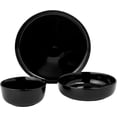 thumbnail image 5 of Gibson Home Oslo 12 Piece Porcelain Dinnerware Set - Black, 5 of 6