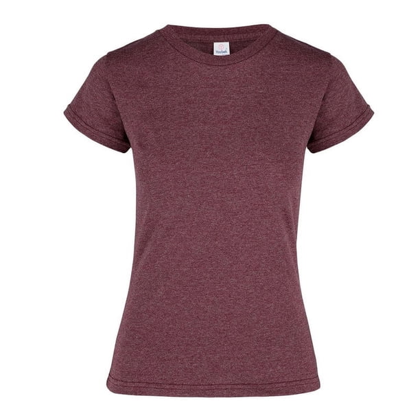 Playera para Dama, Color Marrón Jaspe, Tamaño Extra Grande