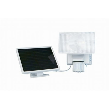 Halogen Motion Floodlight Solar-Powered 30 Watt Halogen Motion-Activated Outdoor Security Floodlight- Off White ()