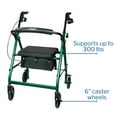 thumbnail image 5 of McKesson Rollator Walker with Seat - Lightweight, Aluminum Walker with Wheels, 1 Ct, 5 of 12