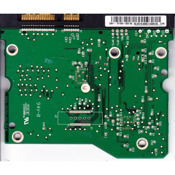 WD5000YS-01MPB1, 2061-701383-E00 AG, WD SATA 3.5 PCB