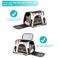 thumbnail image 5 of Easter Cat Carrier Bag - Premium Fabric 900D Oxford Cloth - Sherpa Base - Nylon Webbing - 17x10x11.8 in - Ideal for Travel - Durable and Comfortable - Pet Accessory for Cats, 5 of 7