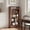Brown, variant on YQ JENMW 5-Tier Narrow Bookcase,Tall Bookshelf Storage Organizer,Open Display Shelf for Living Room,Bedroom,Home Office,White