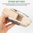 thumbnail image 4 of Arborister Faux Rock Key Hider Hide-A-Spare Key Outdoor Safe Box, 4 of 11