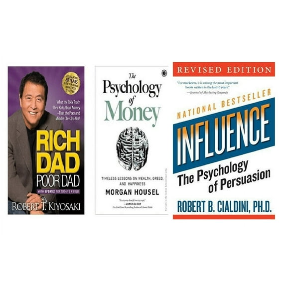 Rich Dad Poor Dad + The Psychology of Money+ Influence