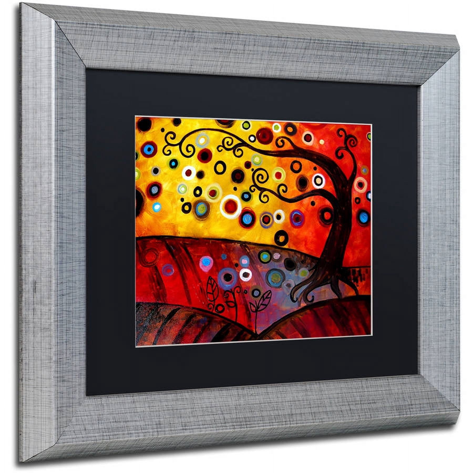 Trademark Fine Art "71" Canvas Art by Natasha Wescoat, Black Matte, Silver Frame