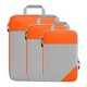 thumbnail image 3 of 3 cubos de compresión para embalaje, bolsas de almacenamiento de viaje para mujeres y hombres, para acampar al aire libre. Naranja, 3 of 9