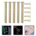 thumbnail image 4 of 5 Set Hand Fan Fasteners Hand Fan Rivet and Nut Folding Fan Shaft Folding Fan Nail Folding Fan Fasteners Metal Rivets and Nuts, 4 of 8