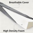 thumbnail image 4 of Oaskys Headboard Wedge Pillow, Memory Foam Pillow with Side Pockets & Removable Cover, Supportive Ergonomic Headrest for Acid Reflux & Back Pain Relief, 4 of 8