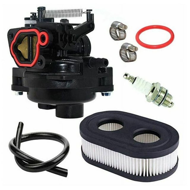 Spark Plug Replacement for Lawn Mower, Genuine Part Compatible Engines Carburetor High-Quality Air Filter Fuel Hose New Condition