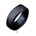 thumbnail image 4 of Anillos vintage Sonducket Anillo de acero para hombres Regalos para amigos Negro antiguo 9, 4 of 6
