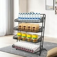 thumbnail image 3 of 4 Tier Retail Counter Display Rack Stand Food Snack Candy Display Shelves Black, 3 of 13