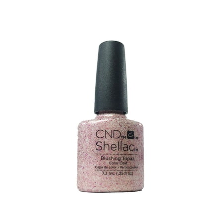 CND Shellac Brand 14+ Day Nail Color Color Coat Blushing Topaz .25FLOz