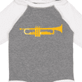 thumbnail image 4 of Inktastic Trumpet Gold Brass Music Instrument Boys or Girls Long Sleeve Baby Bodysuit, 4 of 5