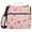 Cupcakes and Birthday Candles, variant on 3 Ring Zipper Binder with Shoulder Strap Waterproof Trapper Keeper 1.5 Inch D-Ring 500 Sheets Capacity Elegant Leaves and Dots
