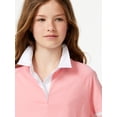 thumbnail image 5 of Free Assembly Girls Rugby Stripe Polo Shirt, Sizes 4-18, 5 of 5