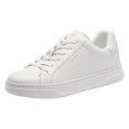 thumbnail image 1 of Zapatilla Coach High Line de piel blanca óptica para mujer, talla 5, 1 of 6