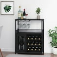 thumbnail image 3 of Acekid Wine Bar Cabinet - Large Capacity Liquor Cabinet with Storage, Adjustable Shelves for Glassware, Sturdy MDF Construction, Easy Assembly Wine Rack Ideal for Dining Room Bar & Kitchen, 3 of 8