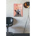 thumbnail image 2 of Epic Art 'White French Bulldog and Butterflies' by Fab Funky Acrylic Glass Wall Art, 16"x24", 2 of 2