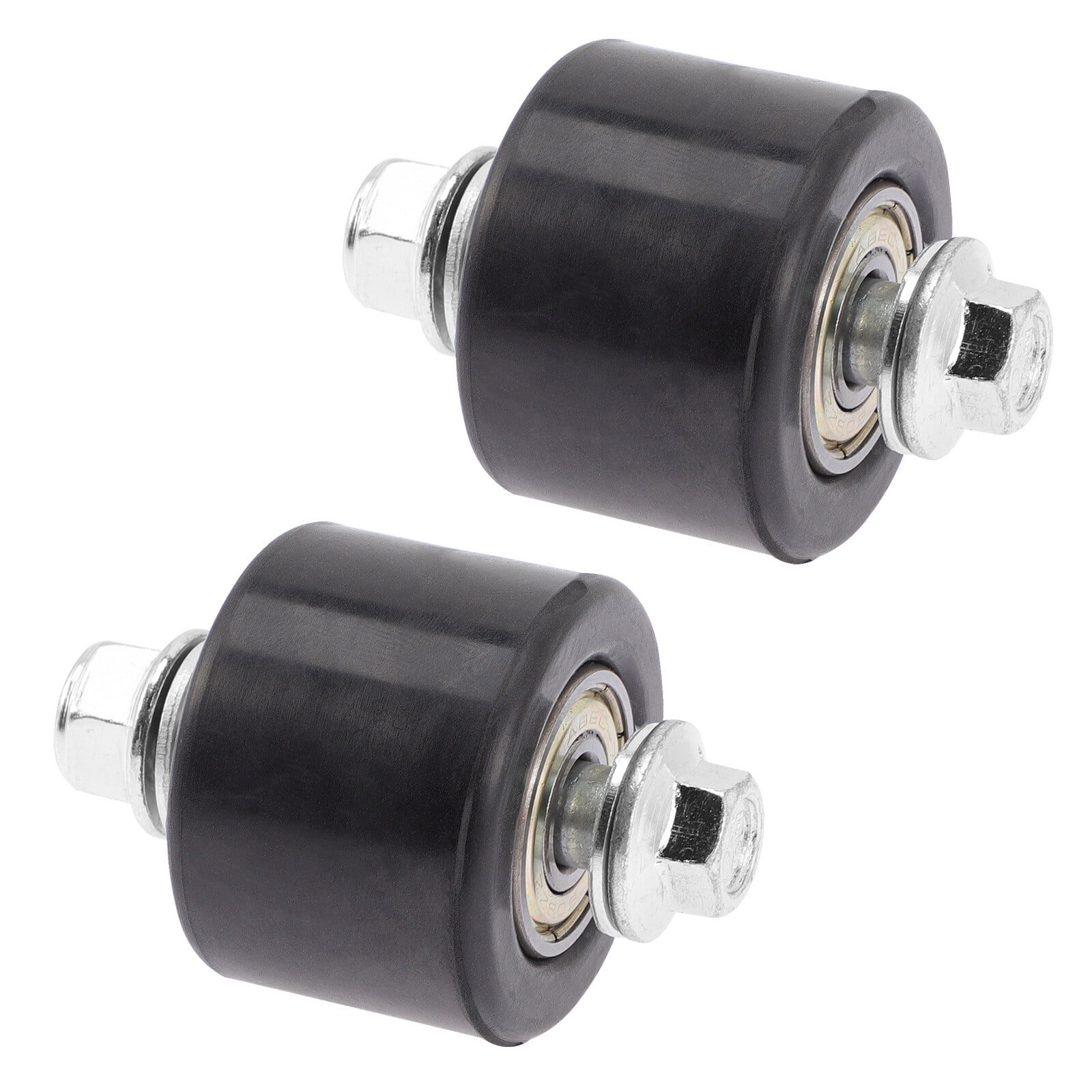 2 Pcs Motorcycle Skid Wheel Mini Bike Sprocket Parts Chain Roller Guide Tensioner