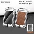 thumbnail image 2 of For Volvo A 3 buttons key case S60 S90 XC40 XC60 XC90 V60 V90 C40 Zinc alloy+leather Car Remote Key Case Cover Shell Accessories, 2 of 14