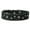 Black, variant on Genuine Leather Dog Collar Studded 1.5" Wide, 16.5"-20" Neck (Red)