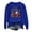 Blue, variant on Halloween Sweatshirts Women Shirt: Dancing Skeleton Sweaters Spooky Season Crewneck Pullover Tops (Green, M)