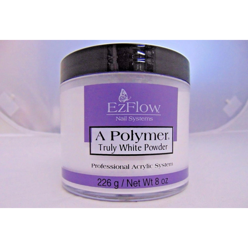 Ezflow Acrylic Powder A Polymer | 4 oz Truly White - Daisy 