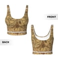 thumbnail image 5 of Picia World Map1 Sports Bra for Women,Padded Strappy Sports Bras Medium Support Yoga Bra with Removable Cups,Running Yoga Bra-, 5 of 9