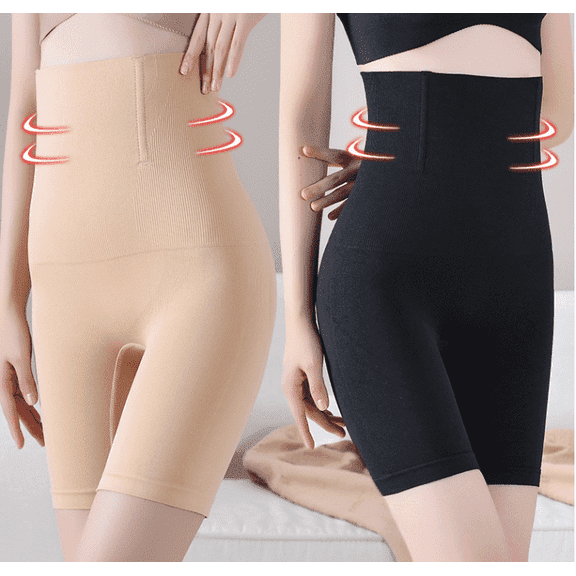 Gowinsee High Waist Shapewear Shorts for Women 2pcs, Tummy Control Shapewear Shorts Faja Body Shaper XL