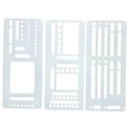thumbnail image 2 of 3 Piezas Plantillas para Diario Plantillas de Dibujo para Agenda Plantillas de Seguimiento Herramientas de Diseño en PVC Reutilizables Adecuadas para Organización Personal Estilo B, 2 of 7