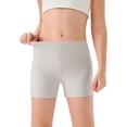 thumbnail image 3 of shoper Girls Athletic Shorts Kids High Waisted Volleyball Yoga Dance Biker Shorts Comfy Gymnastics Activewear 6-12T Grey 7-8 Years, 3 of 3